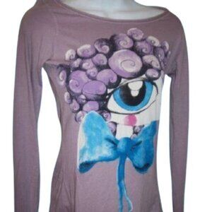 -Trafaluc (Zara) Artistic Purple Shirt Size Small